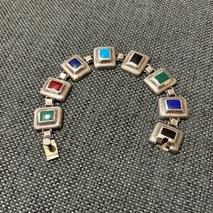 Sterling Multi Stone Bracelet